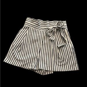 Zara High Waist Striped Shorts Trafaluc Collection Size Small